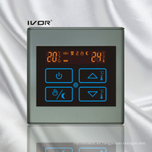 Interruptor táctil termostato de calefacción por suelo radiante marco de plástico (SK-HV2300B-M)